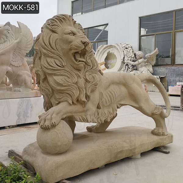 Life-Size-Outdoor-Stone-Lion-Statue-with-A-Ball-for-Sale-1
