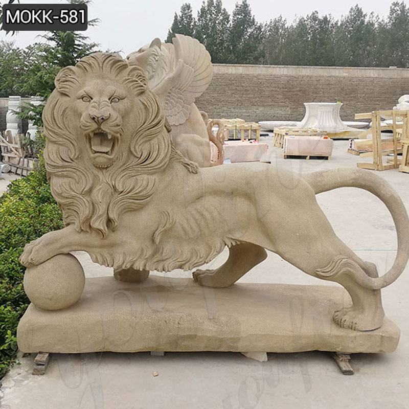 Life-Size-Outdoor-Stone-Lion-Statue-with-A-Ball-for-Sale-5