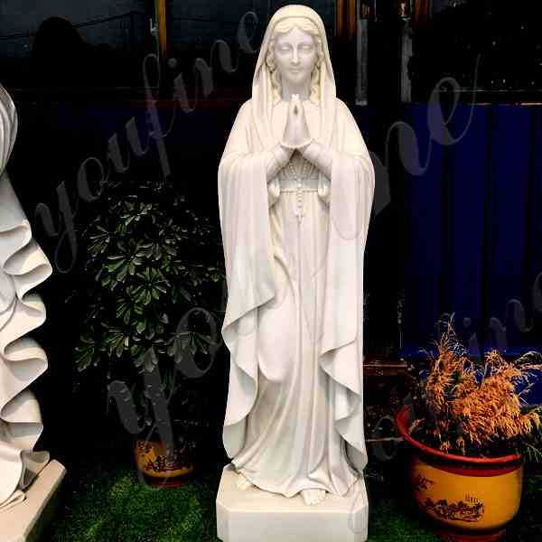 Natural Marble Statue of the Virgin Mary for Church Supplier CHS-707