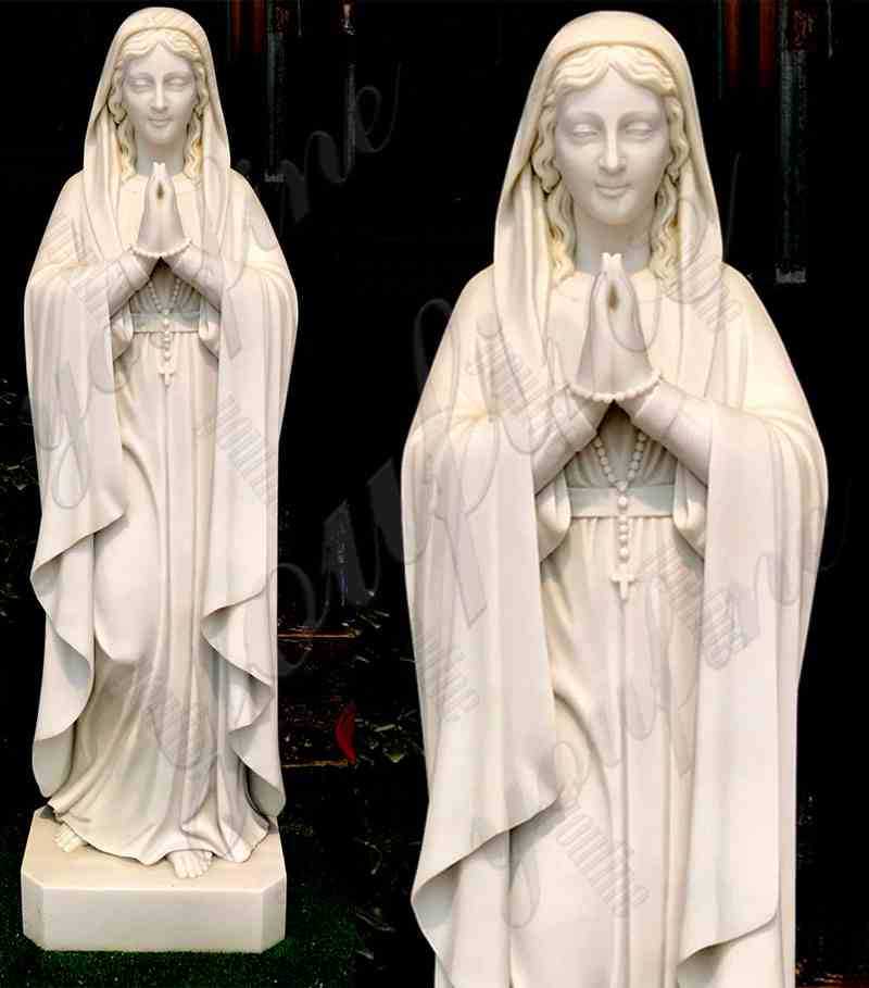 Natural Marble Statue of the Virgin Mary for Church