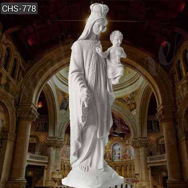 Our Lady of Mount Saint Carmel Marble Statue
