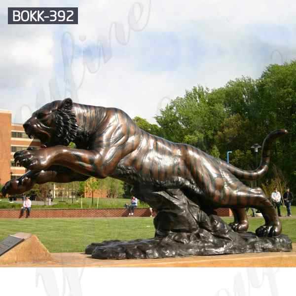 Outdoor Decoration Large Animal Sculpture Bronze Tiger Statue for Sale BOKK-392