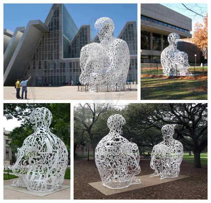 Outdoor Metal Letter Character Stainless Steel Sculpture for Sale