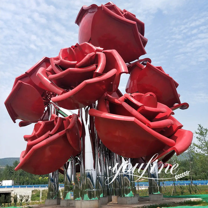 Extra Large Metal Flowers Sculpture for Sale CSS-127