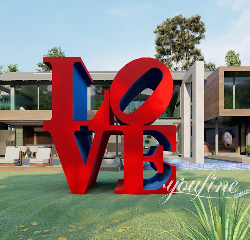 Outdoor Large Stainless Steel LOVE Letter Sculpture SSSO-01