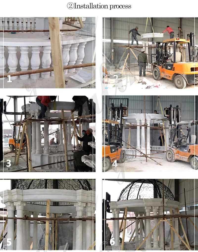 process of marble-pavilion