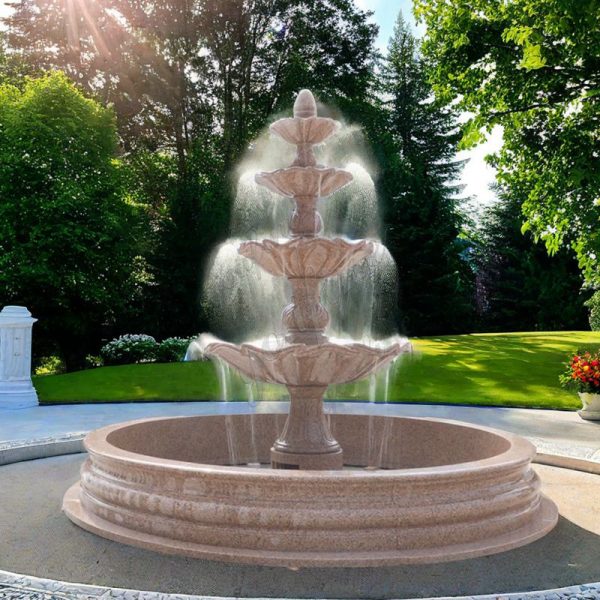 red marble fountains