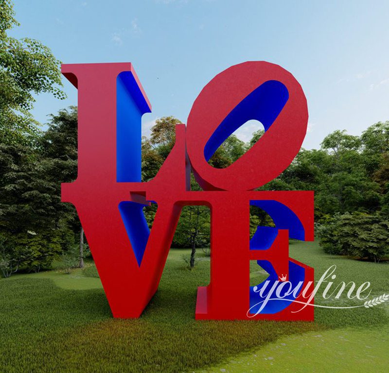 hot sale stainless steel love sculpture