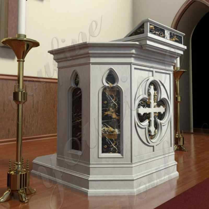 stone church use pulpit in stock