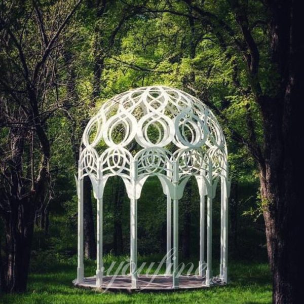 white garden gazebo