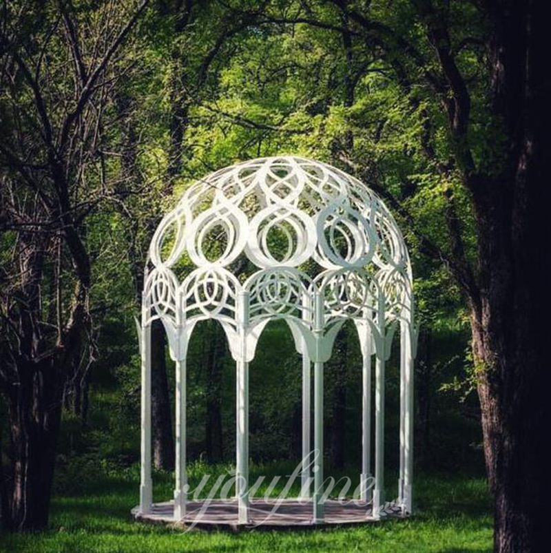 white garden gazebo