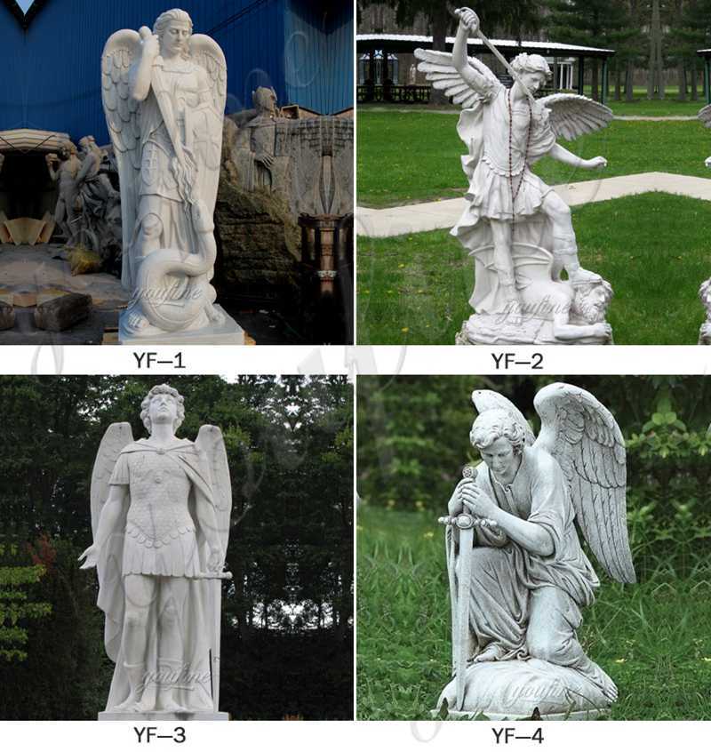 Archangel Michael Slaying the Devil Statue