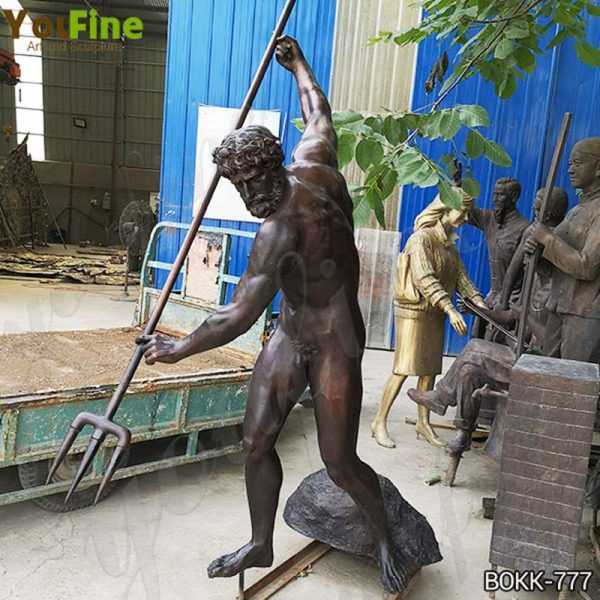 Famous Bronze Life Size Poseidon Statue