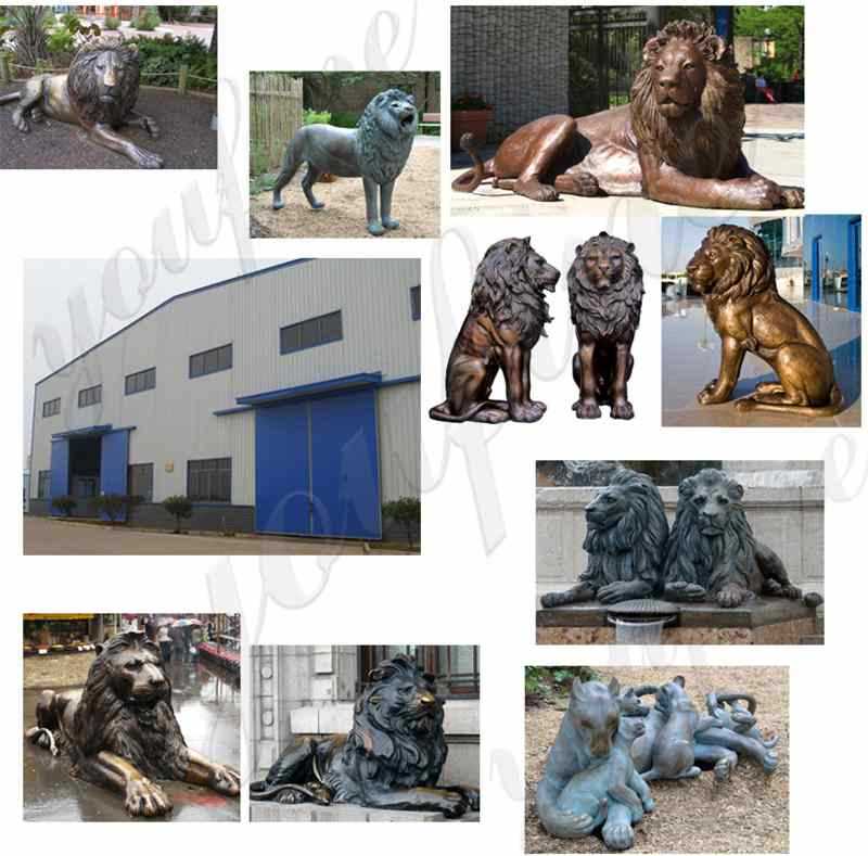 Casting Lion Statue for Outdoor Driveway Manufacturer