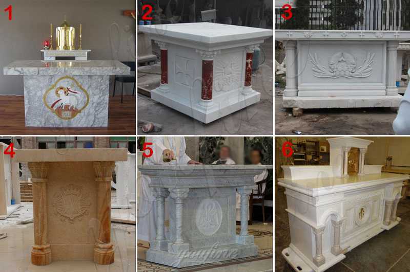 Church Marble Altar Table Design