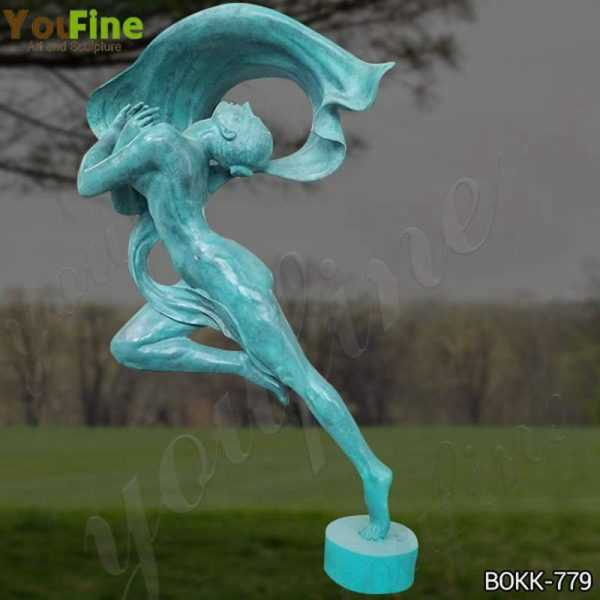 Custom Made Antique Bronze Dancing Girl Statue from Factory Supply