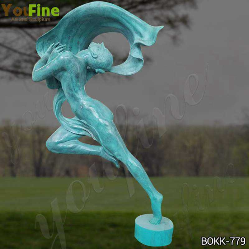 Custom Made Antique Bronze Dancing Girl Statue from Factory Supply BOKK-779