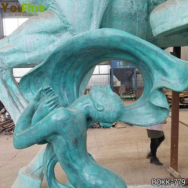 Antique Bronze Dancing Girl Statue