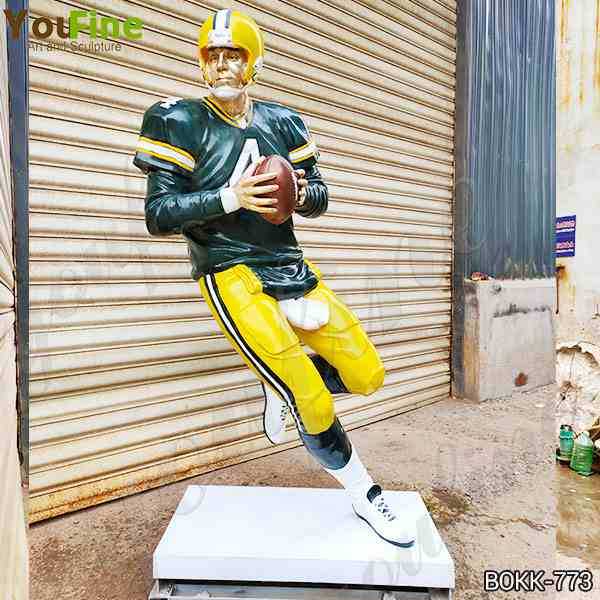 Custom Made Life Size Bronze Football Man Statue for Sale BOKK-773