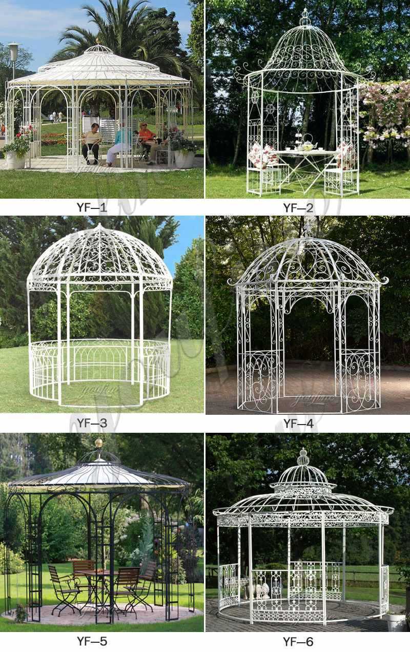 Decorative Wrought Iron Garden Gazebo for Sale