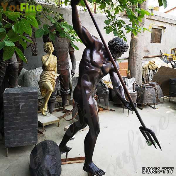 Famous Greek Casting Bronze Life Size Poseidon Statue