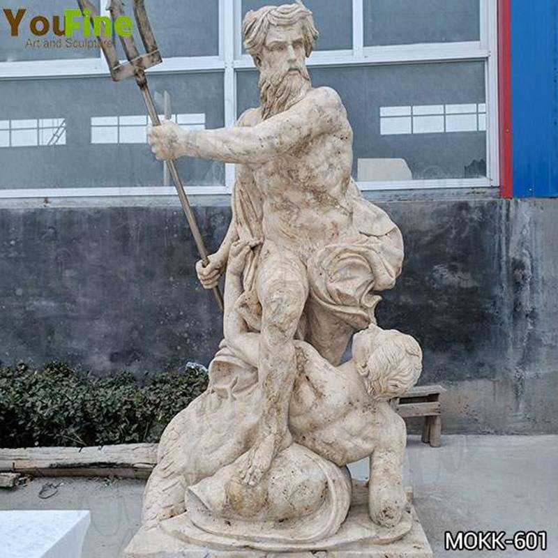 Famous Museum Reproduction of Neptune Calming the Waves Marble Statue MOKK-601