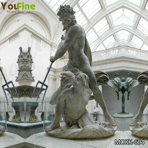 Famous Neptune and Triton Marble Sculpture By Bernini