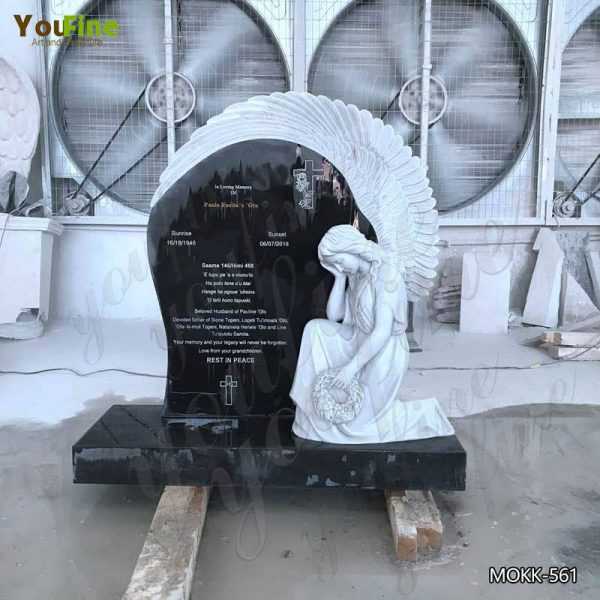 Granite Angel Tombstone