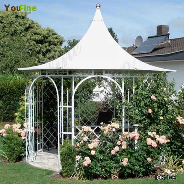 Large Cast Metal Decorative Wrought Iron Garden Gazebo for SaleLarge Cast Metal Decorative Wrought Iron Garden Gazebo for Sale