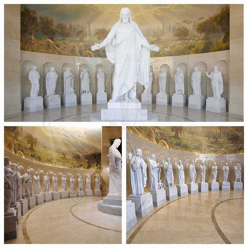 Life Size Catholic White Marble Saint Statue Supplier