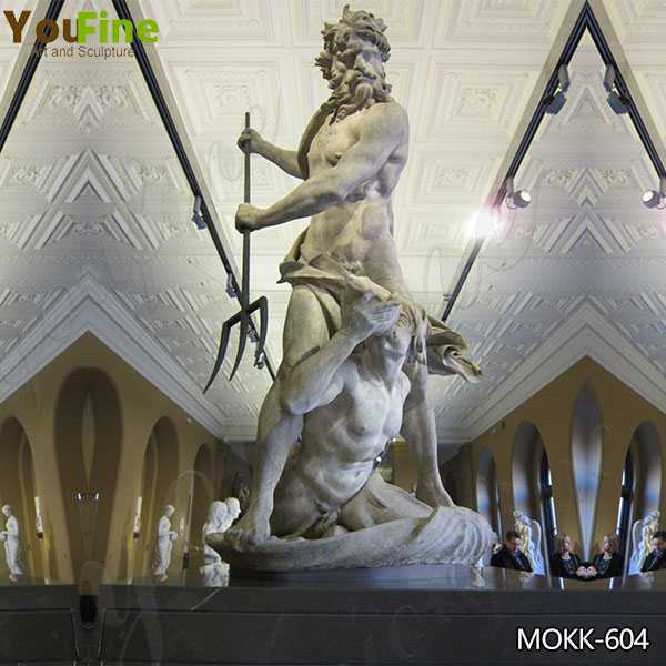 Replica of Famous Neptune and Triton Marble Sculpture By Bernini MOKK-604