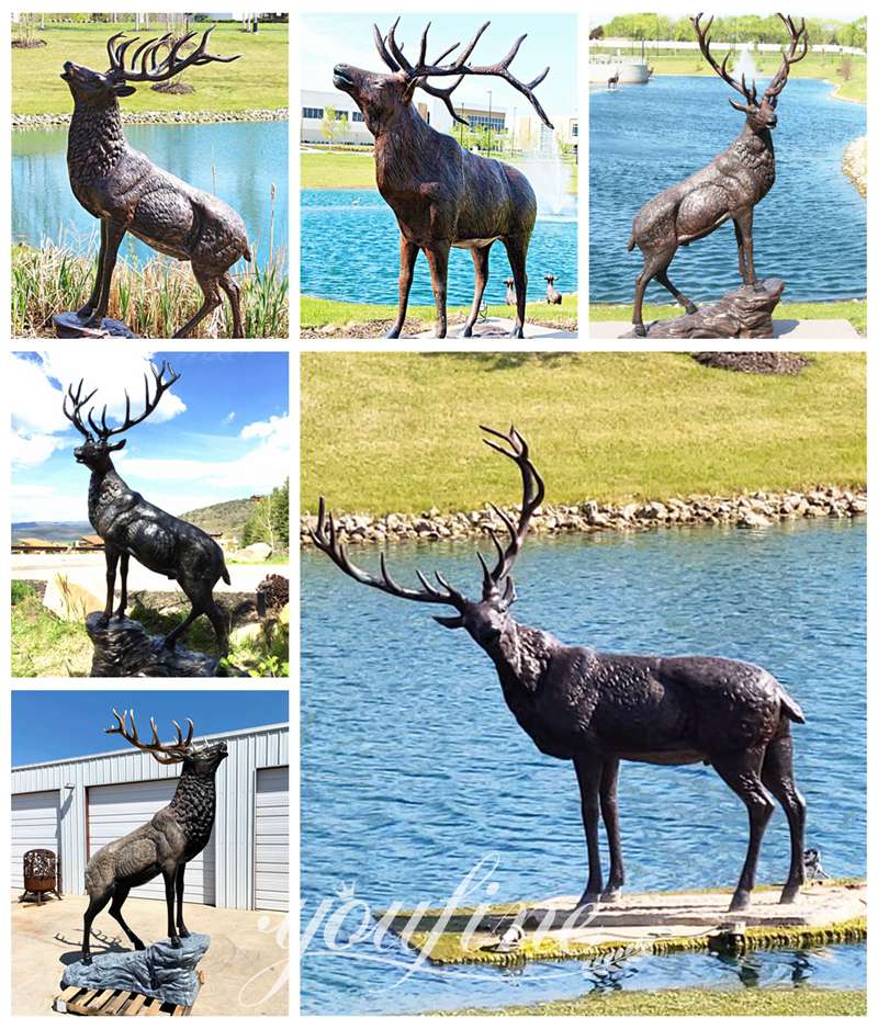 bronze deer statue bulkbuy-YouFine Sculpture