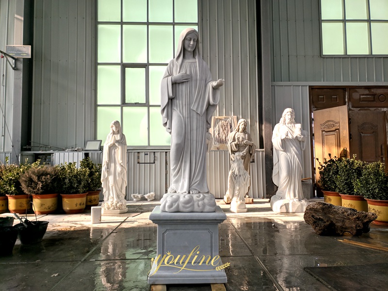 life size Blessed Virgin Mary Marble Statue