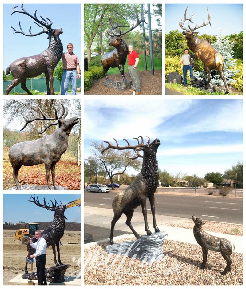 life size elk statue for sale-YouFine Sculpture