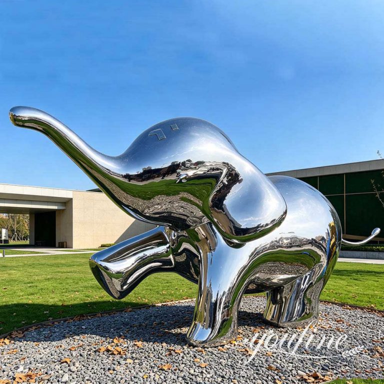 Large Stainless Steel Elephant Sculpture CSS-137