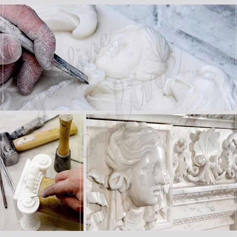 process of famous Greek sphinx statue