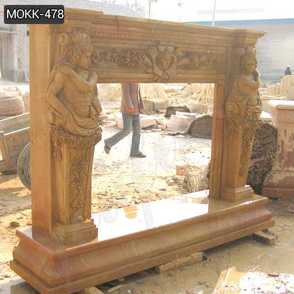 Ancient Marble Fireplace Mantels for European Style