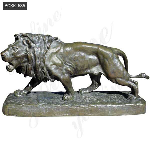 Antique Bronze Lion Statue for Home Decor