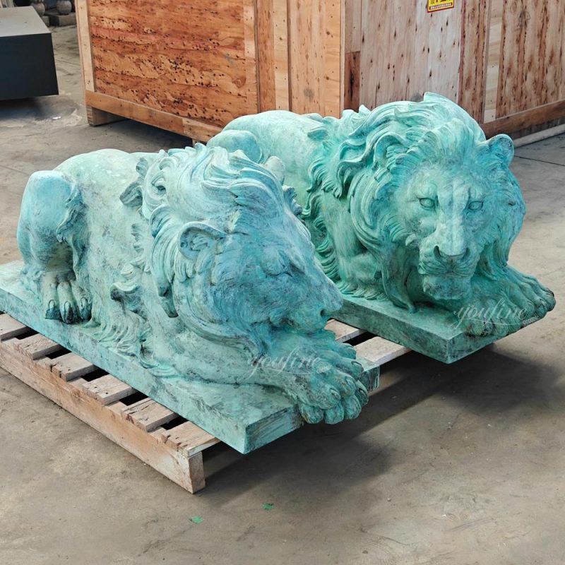 reclining Antique Lion Statue