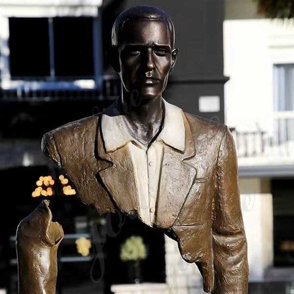 Feedback Large Bronze Traveler Sculpture from Our Customer