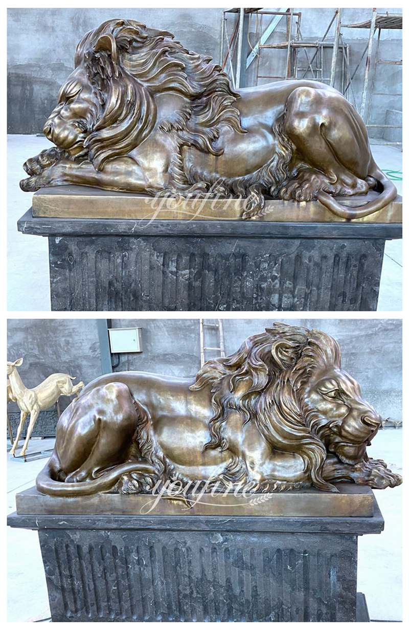 Bronze Lion Sculpture