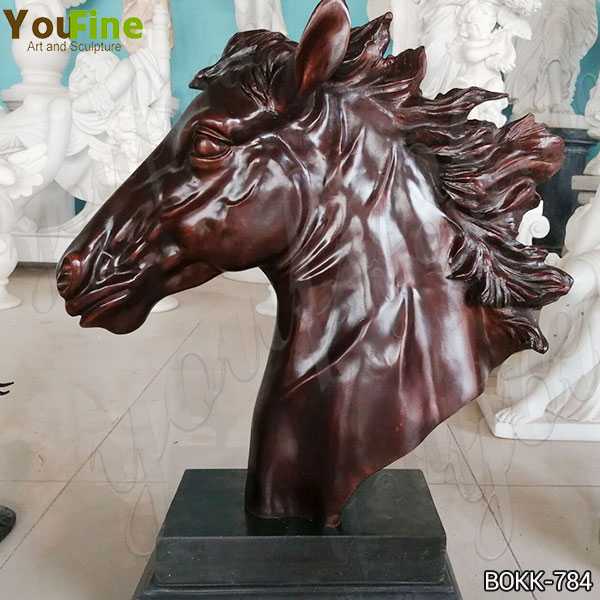 Custom Made Bronze Horse Head Statue for Sale BOKK-784