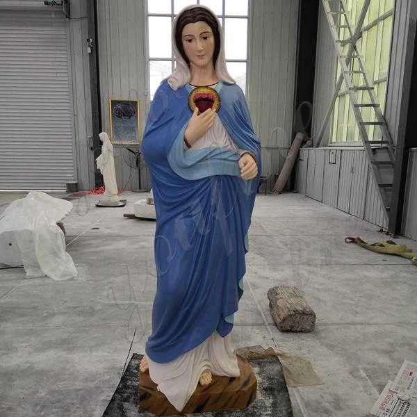 Feedback from Our Customer Colorful Painted Blessed Mother Mary Marble Statue