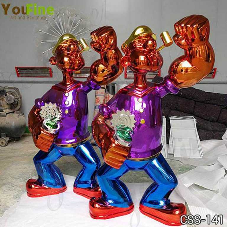 Jeff Koons Popeye Stainless Steel Sculpture Replica for Sale CSS141