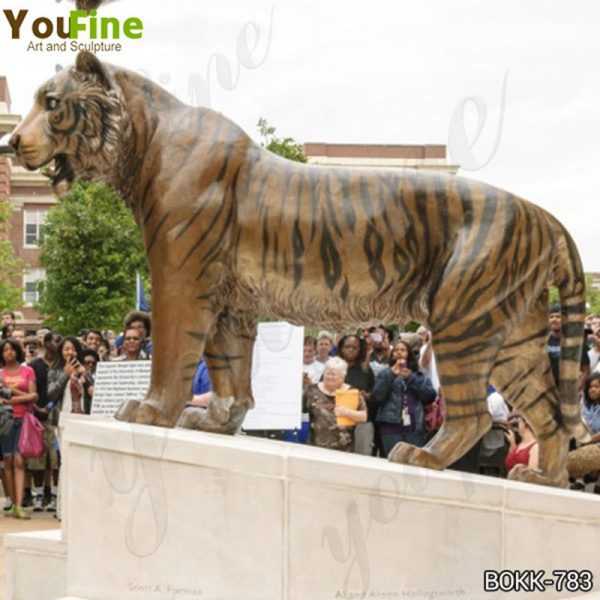 Large Bronze Tiger Statue for Sale for Outdoor Decor