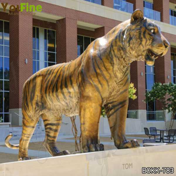 Large Bronze Tiger Statue for Sale for Outdoor