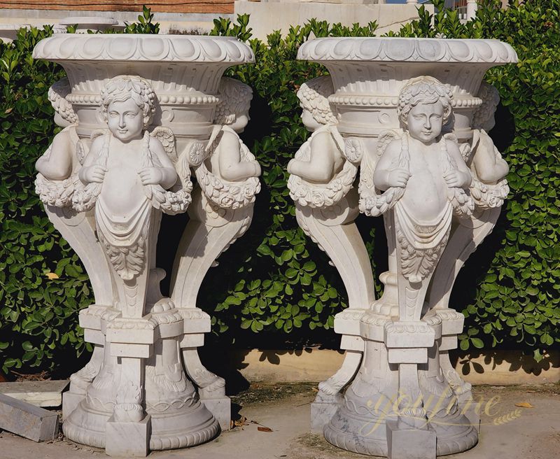 Large Stone Flower Pots Classic European Style Supplier