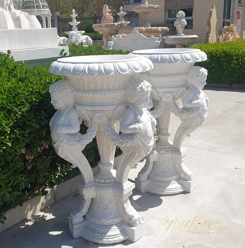 Large Stone Flower Pots Classic European Style Supplier