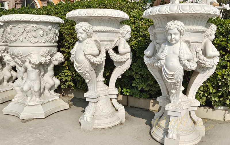 Large Stone Flower Pots Classic European Style Supplier