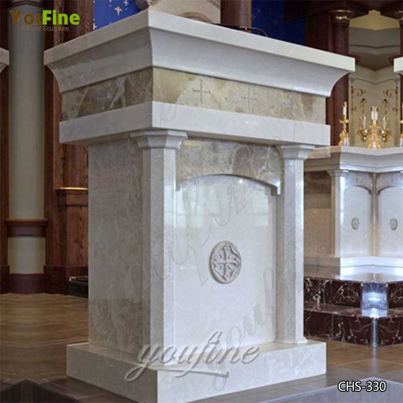 Life Size Granite Marble Church Pulpit for Sale CHS-330